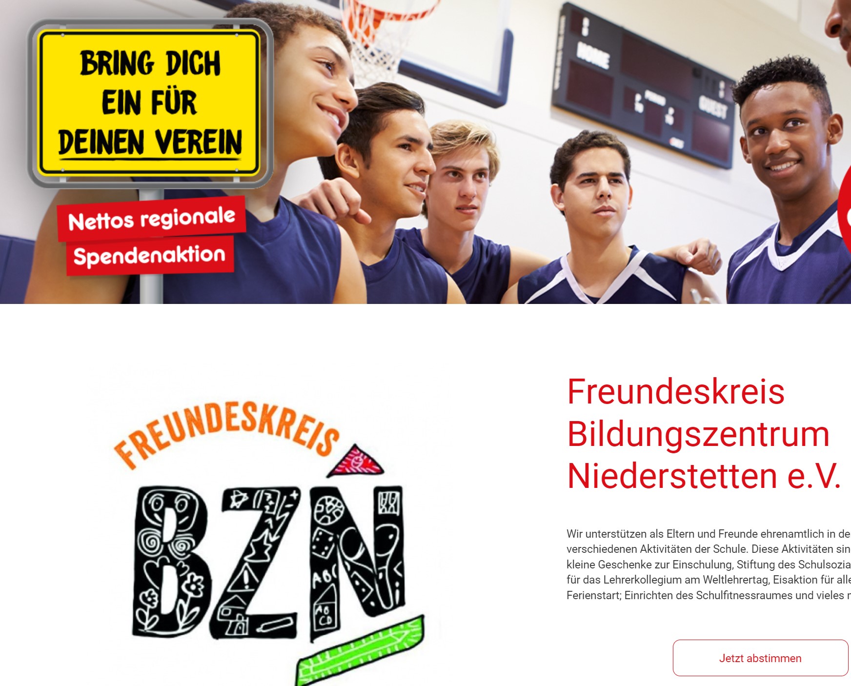 Bring dich ein für deinen Verein! Unterstützt den Förderverein des BZN! (01.06.2022)